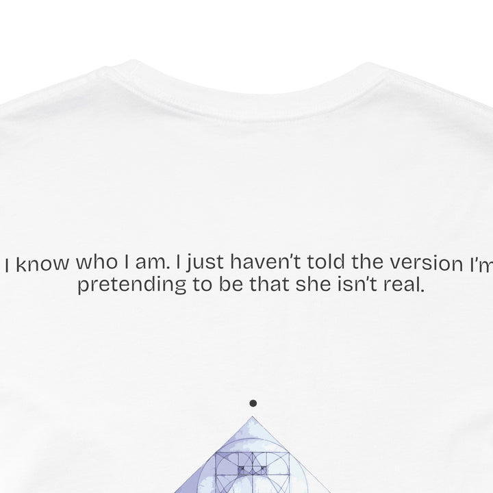 I know who I am. I just haven’t told the version I’m pretending to be that she isn’t real.