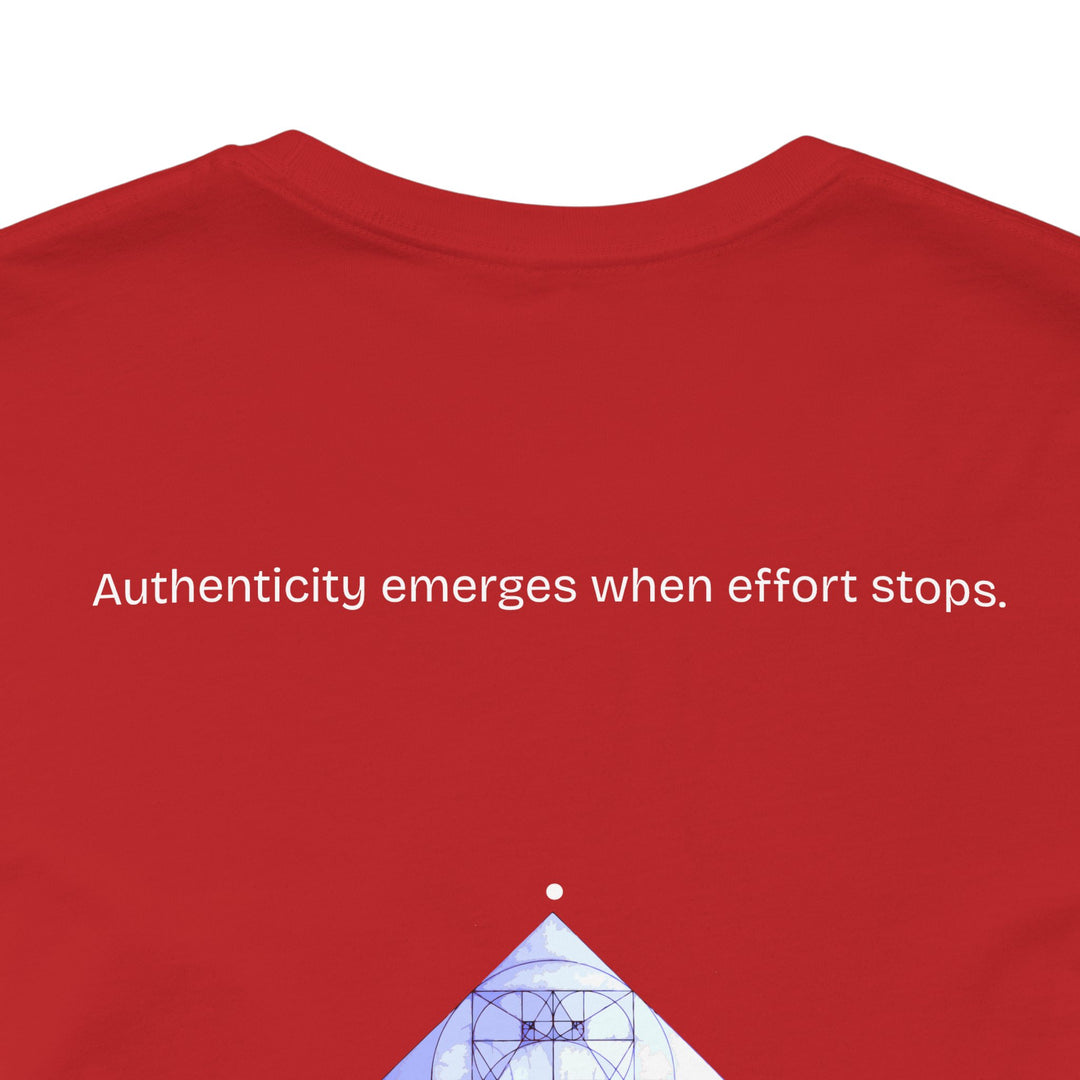 Authenticity emerges when effort stops.